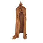 Baldachin suspendat din Tul, Koell, cu Suport metalic, Cinnamon