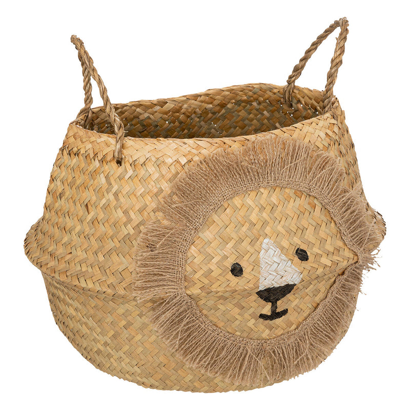 Coș depozitare împletit pentru jucării, Lion