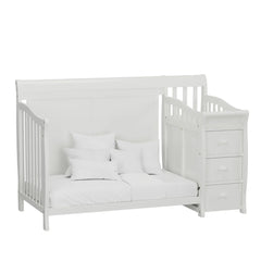 Pat Craft Multifunctional 3 in 1, pentru bebelusi. Co-sleeping, cu Sertare si Masa de Schimbat.