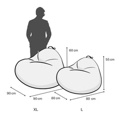 Fotoliu puf Bean Bag tip para - Tetris