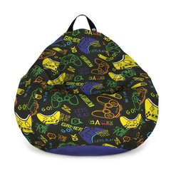 Fotoliu puf Bean Bag tip para - Let's play