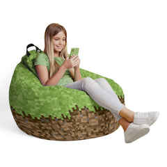 Fotoliu puf Bean Bag tip para - Minecraft