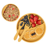 Set Diversificare, AppeKids, 100% Silicon, Classic - Honey