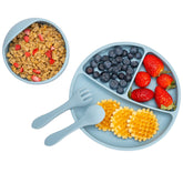 Set Diversificare, AppeKids, 100% Silicon, Classic - Aqua Blue