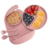 Set Diversificare, AppeKids, 100% Silicon, Classic - Old Rose