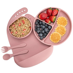 Set Diversificare, AppeKids, 100% Silicon, Classic - Old Rose