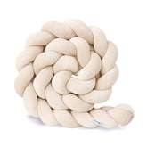 Protectie impletita din bumbac catifelat, Sparrow, Velvet Almond, 200cm