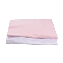 Cearsaf Bumbac 100% - Set 2 buc: Alb & Roz