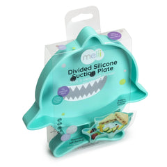 Farfurie Rechin din silicon cu compartimente si ventuza