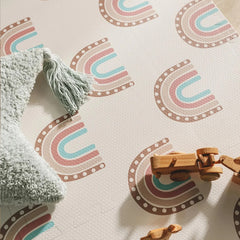 Covoras puzzle din spuma Curcubeu, 120x180cm, 6 piese