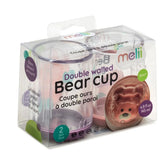 Set 2 paharem cu pereti dubli in forma de urs, Melii