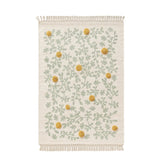 Covor din bumbac 100% - Hana Cream/Green