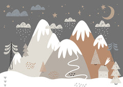 Munte Scandinave - Fototapet