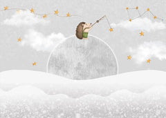 Ariciul și luna - Fototapet