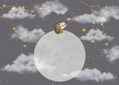 Ariciul și luna - Fototapet