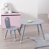 Set masa si scaun Douceur Gri