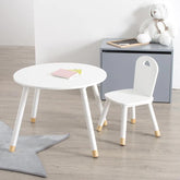 Set masa si scaun Douceur Alb