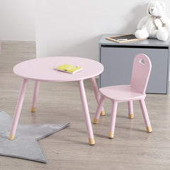 Set masa si scaun Douceur Roz