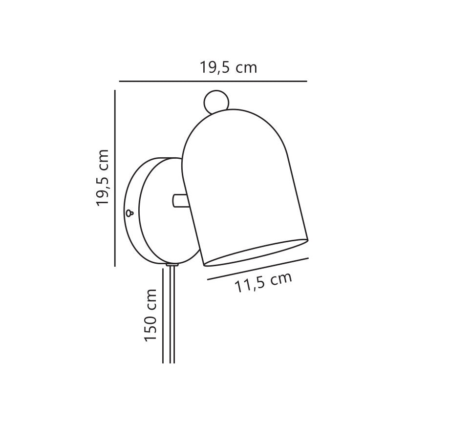 Aplica Nordlux - Gaston Bleu, 1xE27