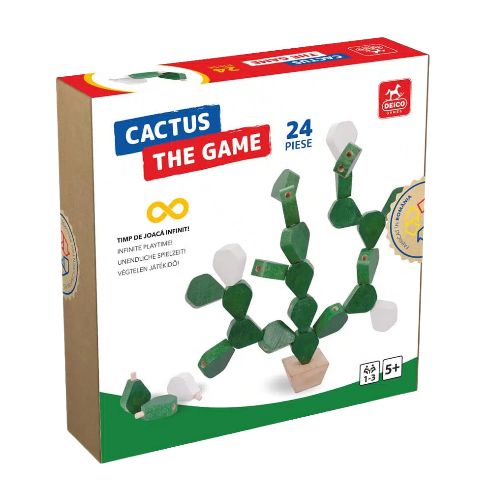 Cactus, 24 piese colorate – Joc de îndemânare