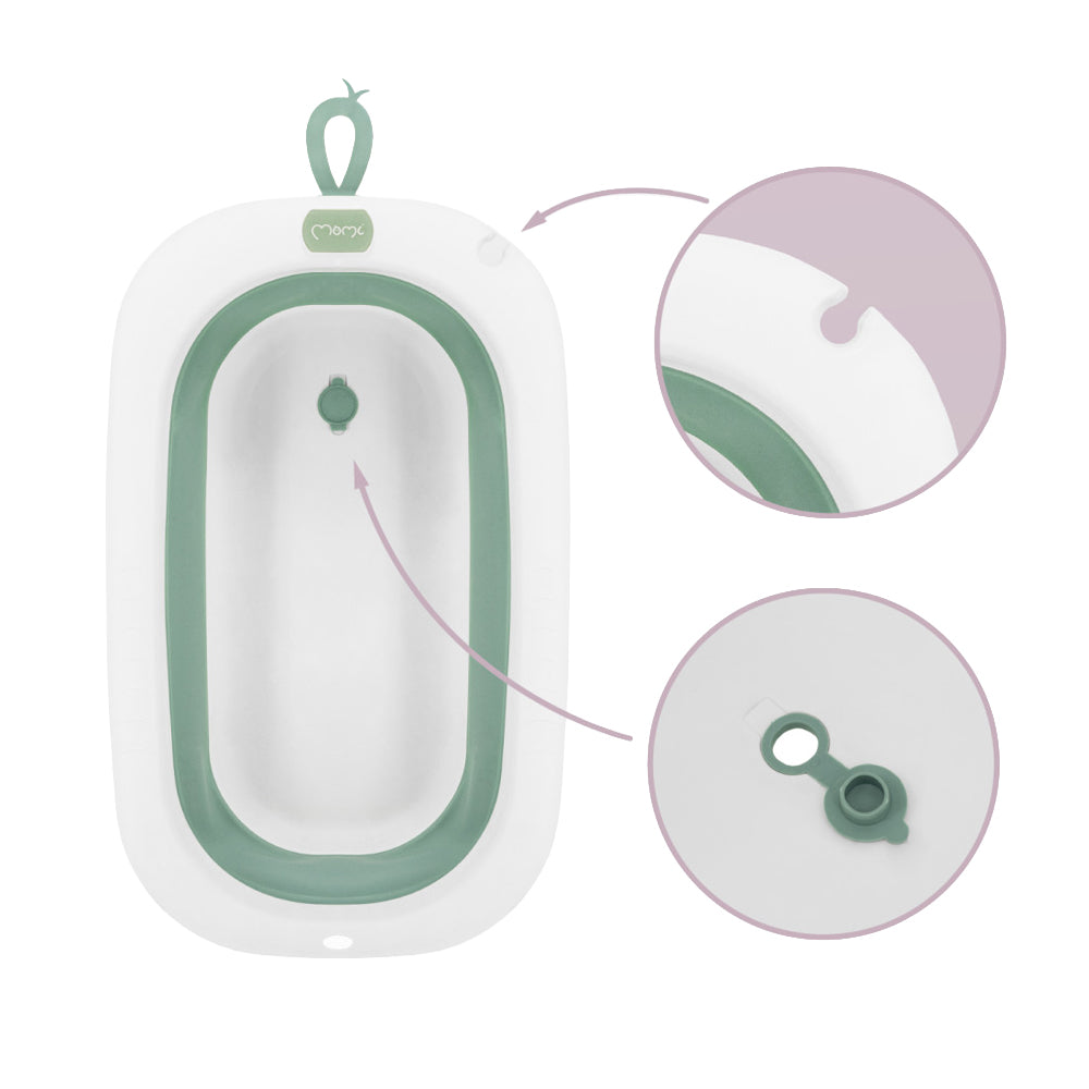 Cadita pliabila cu dop de scurgere, 0 Luni+, Momi Nata