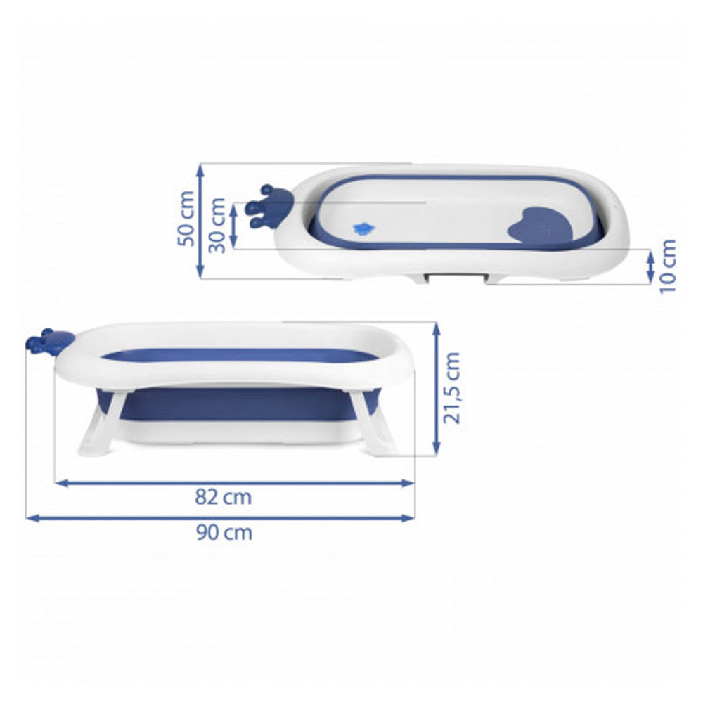 Cadita pliabila cu senzor de temperatura, perna reductoare, Ricokids