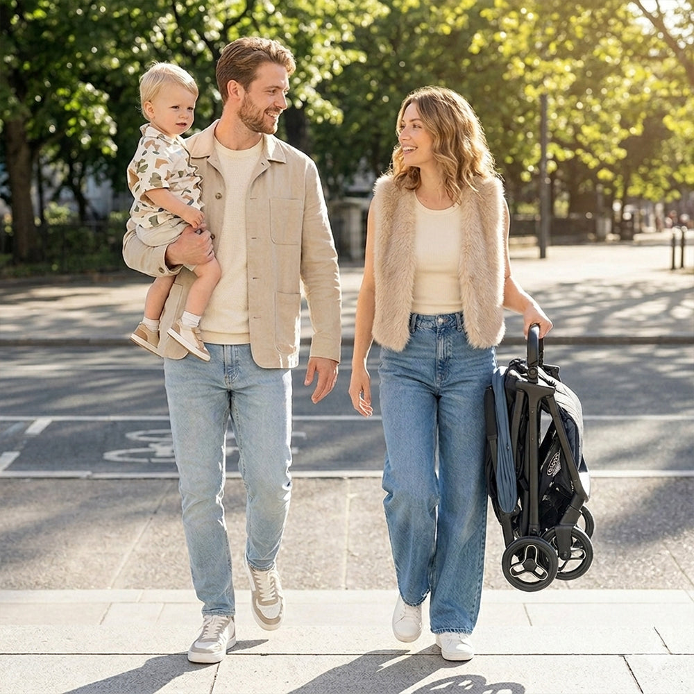 Carucior sport pentru copii, pliere automata, Graco, Myavo Stormy