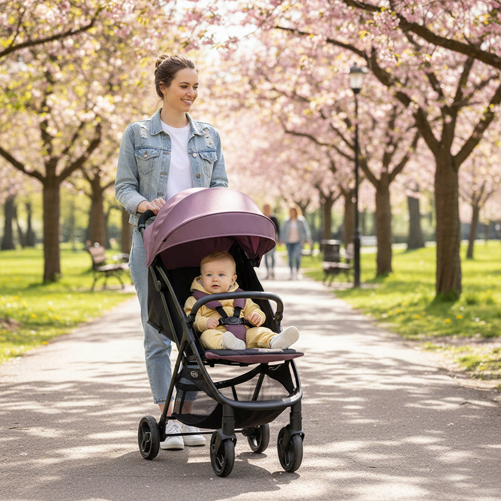 Carucior sport pentru copii, pliere automata, Graco, Myavo Mulberry