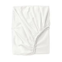 Cearceaf din bumbac cu elastic Delux Plain Alb