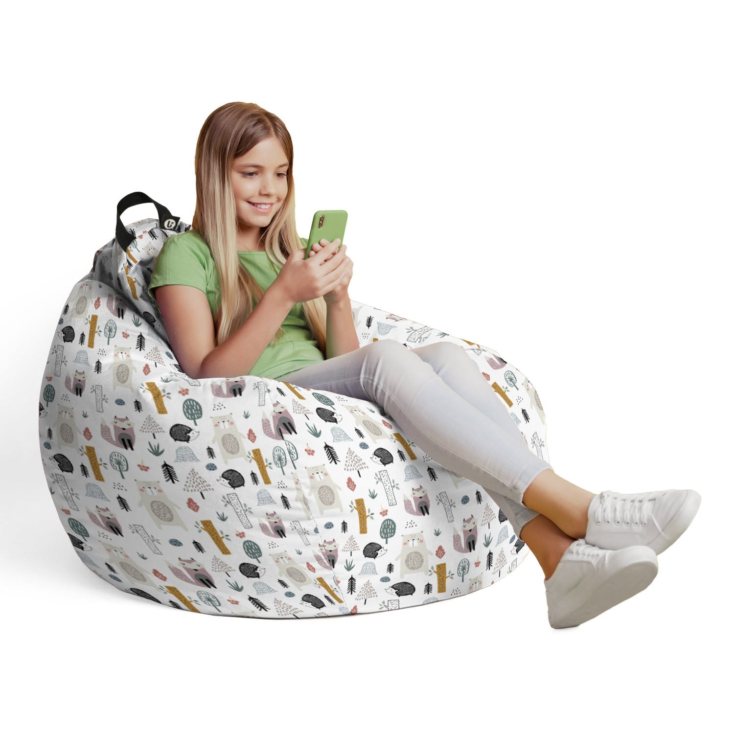 Fotoliu puf Bean Bag tip para - Arici si Vulpe
