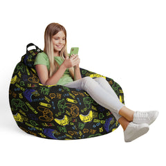 Fotoliu puf Bean Bag tip para - Let's play