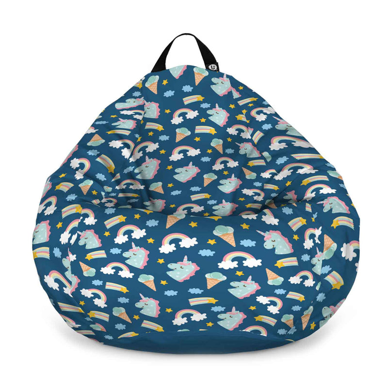 Fotoliu puf Bean Bag tip para - Unicorni