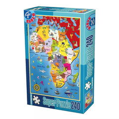 Puzzle Harta Africii – Puzzle 240 piese