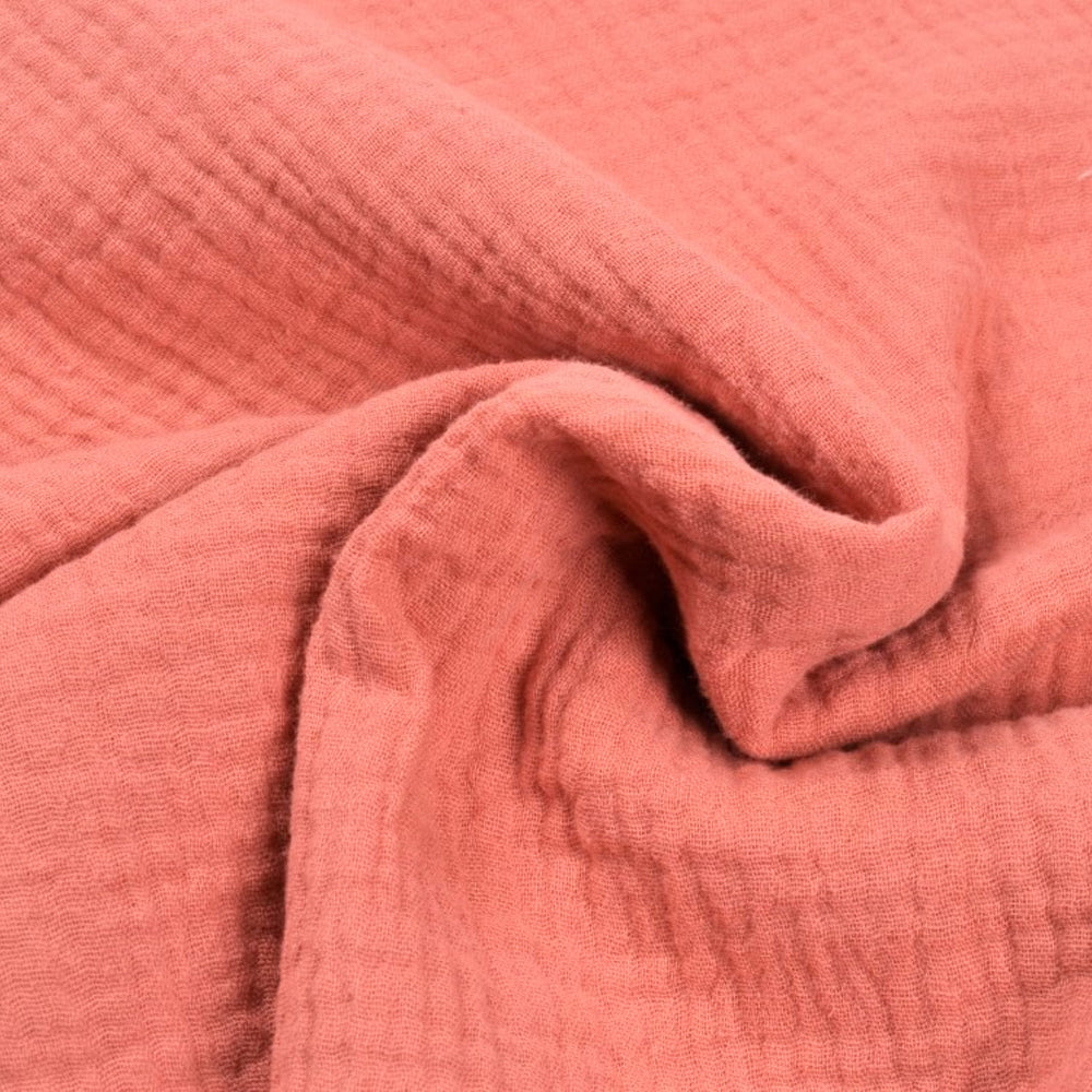 Set 2 paturici muselina 80x80cm - Alb si portocaliu