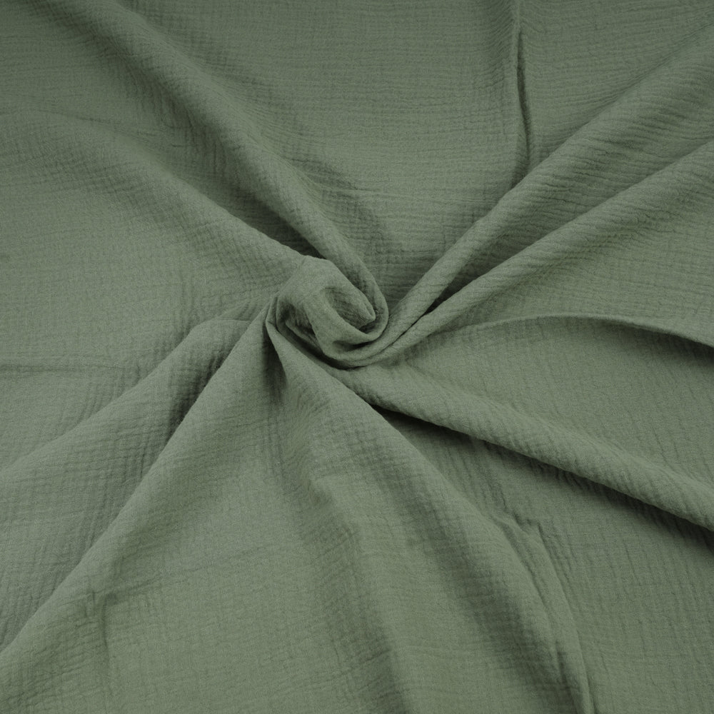 Set 2 paturici muselina 80x80cm - Alb si verde