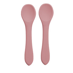 Set lingurite din silicon, AppeKids, Old Rose