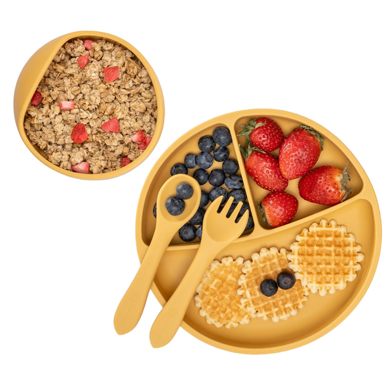 Set Diversificare, AppeKids, 100% Silicon, Classic - Honey