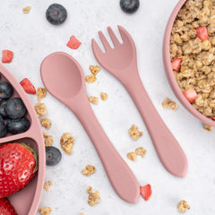 Set Diversificare, AppeKids, 100% Silicon, Classic - Old Rose