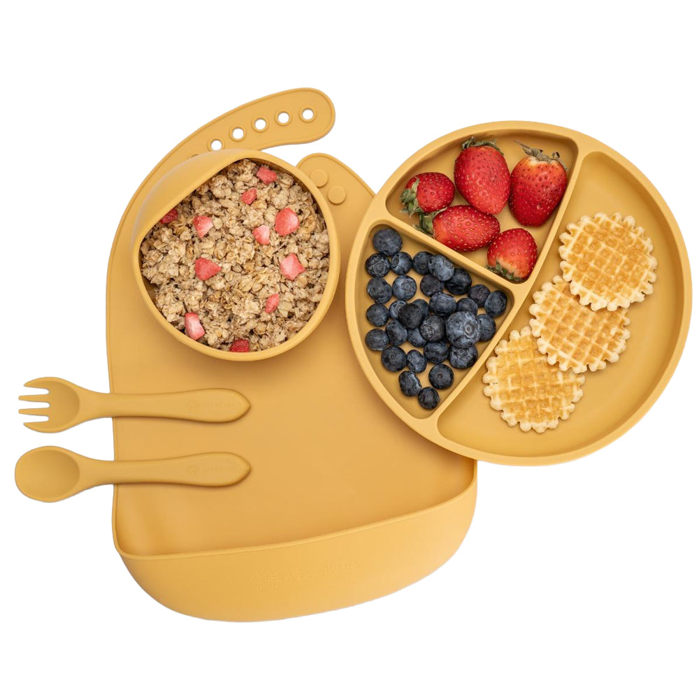 Set Diversificare, AppeKids, 100% Silicon, Classic - Honey