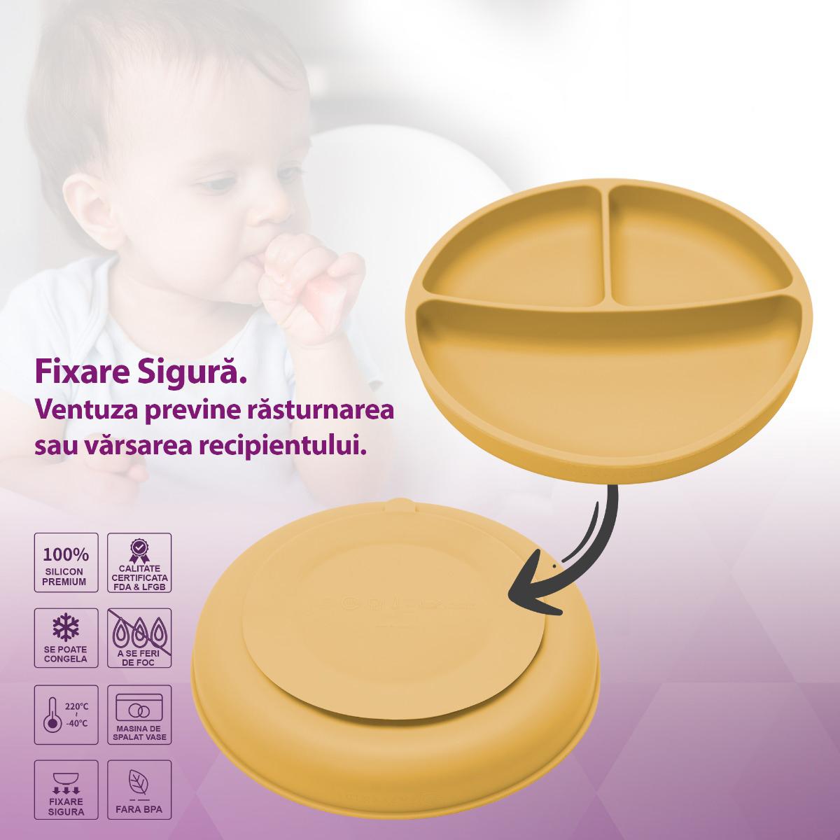 Set Diversificare, AppeKids, 100% Silicon, Classic - Honey