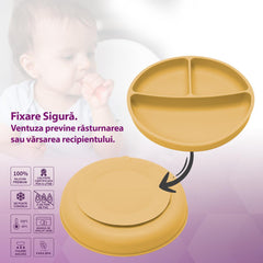 Set Diversificare, AppeKids, 100% Silicon, Classic - Honey