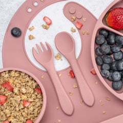 Set Diversificare, AppeKids, 100% Silicon, Classic - Old Rose