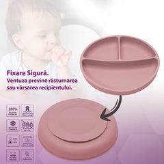 Set Diversificare, AppeKids, 100% Silicon, Classic - Old Rose