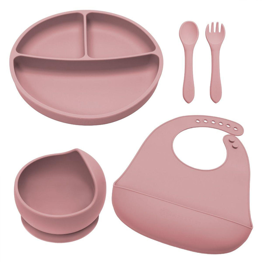 Set Diversificare, AppeKids, 100% Silicon, Classic - Old Rose