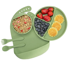 Set Diversificare, AppeKids, 100% Silicon, Classic - Raw Green