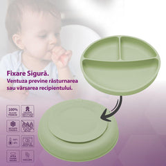 Set Diversificare, AppeKids, 100% Silicon, Classic - Raw Green