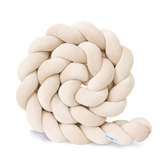 Protectie impletita din bumbac catifelat, Sparrow, Velvet Almond, 200cm