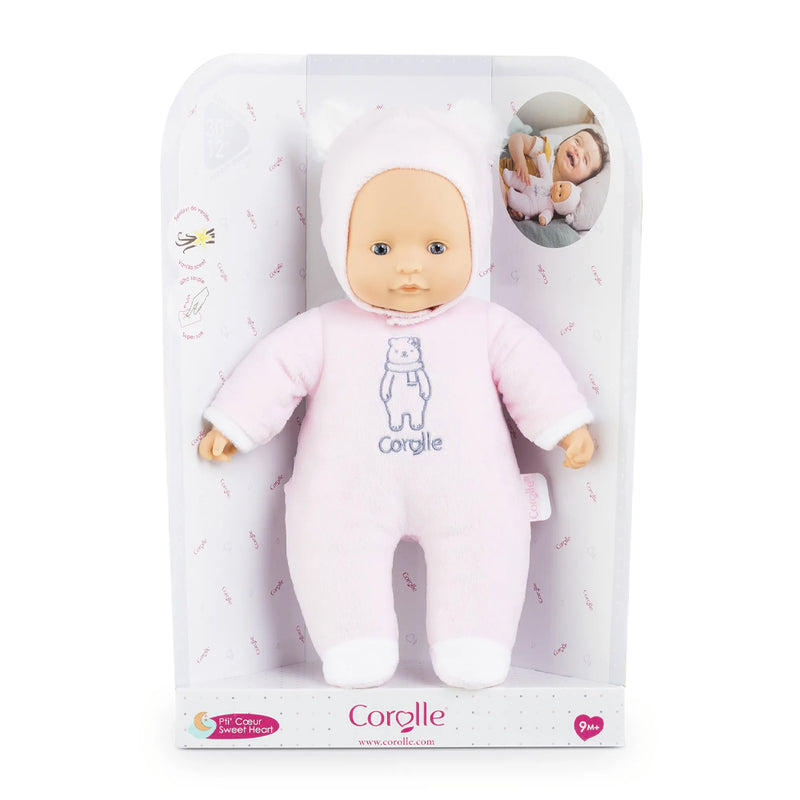 Sweet Heart Bear Pink, papusa pentru bebelusi.