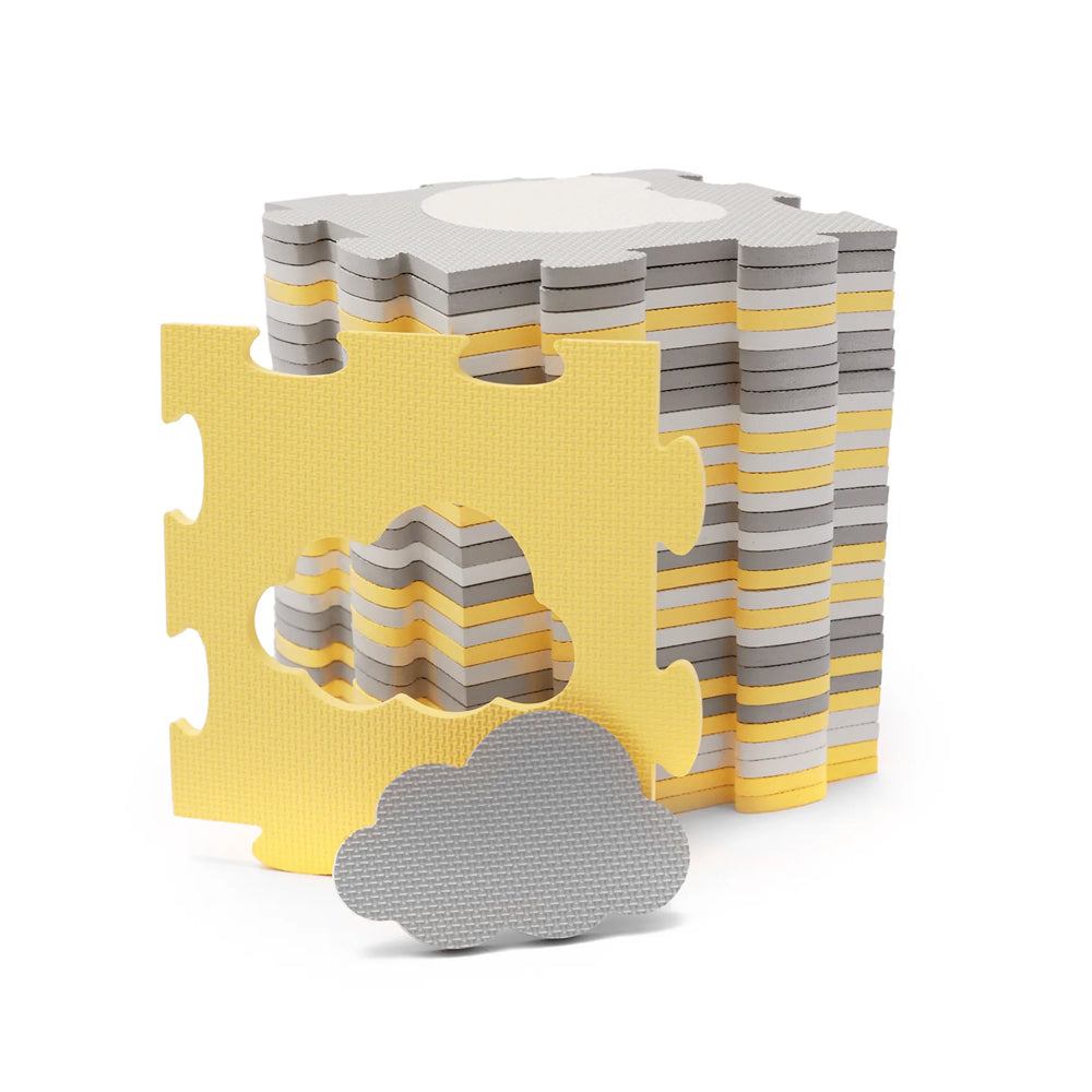 Covoras puzzle din spuma Luno Shapes, 165x185cm, Kinderkraft