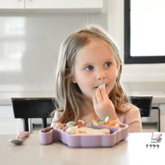 Farfurie Pisica din silicon cu compartimente si ventuza